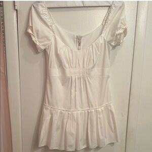 Prada Babydoll Puff Sleeve Mini